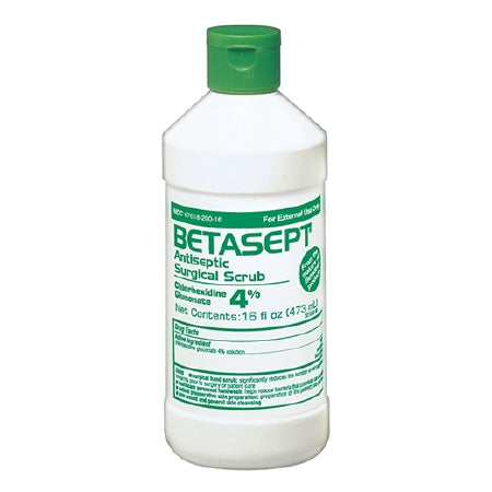 Emerson Healthcare Surgical Scrub Solution Betasept® 16 oz. Bottle 4% Strength CHG (Chlorhexidine Gluconate) NonSterile - Each - 67618020016-EA