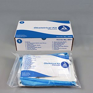 Dynarex Emergency O.B. Kit Dynarex - Case of 10 - 4902-CS
