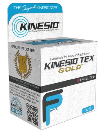 KMS LLC Kinesiology Tape Kinesio® Tex Gold™ FP Blue 2 Inch X 4-3/10 Yard Cotton NonSterile - Box of 6 - GKT25024FP-BX