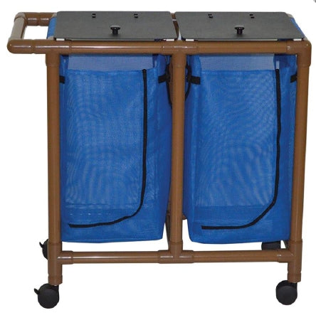 MJM International Double Hamper with Bag 1 Gallon - Each - WT214-D-FP-EA