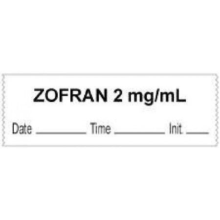 Precision Dynamics Drug Label PDC® Anesthesia Label Zofran 2mg/mL Date_Time_Int White 1/2 X 1 Inch - Roll of 1 - 59727047-RL