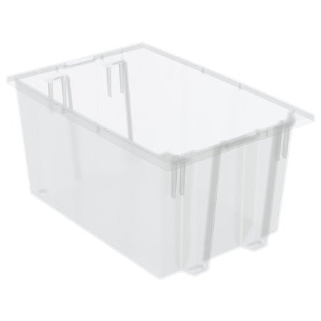 Akro-Mils Storage Tote Nest & Stack Clear Industrial Grade Polymers 15 X 19-1/2 X 29-1/2 Inch - CT/3 - 35300SCLAR-CT