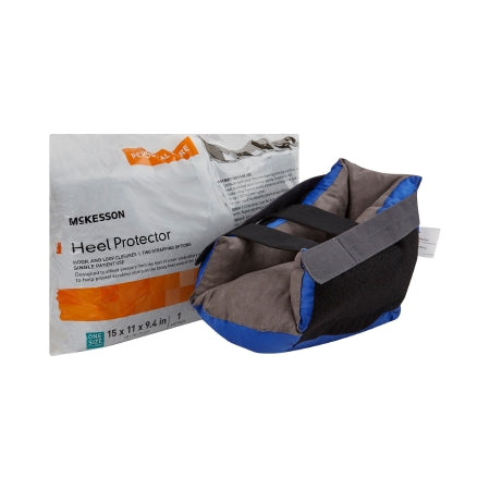 McKesson Heel Protector McKesson One Size Fits Most Black / Blue - Case of 4 - 16-7305-CS