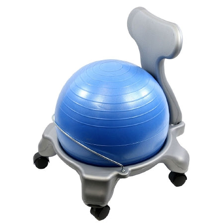 Fabrication Enterprises Ball Chair with Back CanDo® Gray Chair / Ball Color May Vary Child Size 8 lbs. - Each - 30-1795-EA