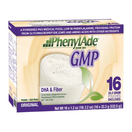 Nutricia North America Oral Supplement PhenylAde® GMP Plain Flavor Powder 1.2 oz. Individual Packet - Case of 16 - 114116-CS