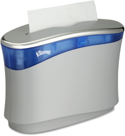 Kimberly Clark Paper Towel Dispenser Kleenex Reveal™ Gray ABS Plastic Manual Pull 150 Count Countertop - Each - 51904-EA
