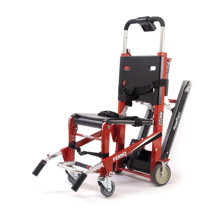Ferno-Washington Evacuation Stair Chair EZ Glide™ 59-E Model Metal Frame 500 lbs. Weight Capacity White Upholstery - Each - 0731386-EA