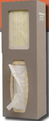 Bowman Manufacturing PPE Dispenser BOWMAN® Wall Mount Bay Gray 4.2 X 7.2 X 15.1 Inch Powder-Coated Aluminum - Each - KS122-0529-EA