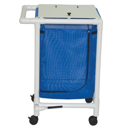 MJM International Single Hamper with Bag 4 Casters 25.71 gal. - Each - 218-S-FP-EA
