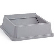 RJ Schinner Co Trash Can Lid Untouchable® 6-1/4 X 20-1/8 X 20-1/8, Gray, Plastic, Square, Swing Clouser Type - Each - FG266400GRY-EA