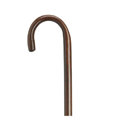 Harvy Surgical Supply Round Handle Cane Harvy® Wood 36 Inch Height Walnut - Each - 9003107-EA