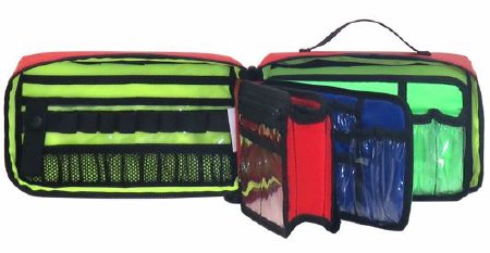 Fleming Industries Emergency Medication Bag ALS MedModule Red Nylon - Each - 32609-RDUP-EA