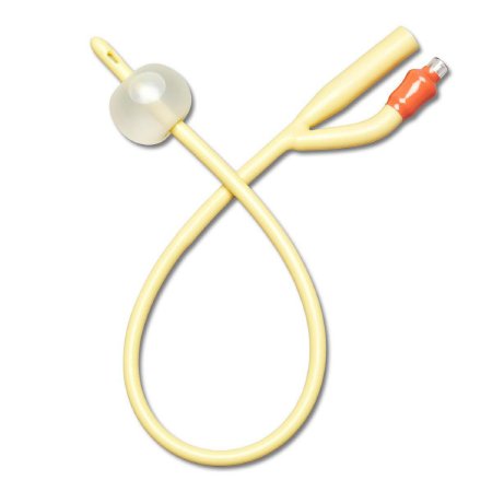 Medline Foley Catheter Medline 2-Way Standard Tip 10 cc Balloon 30 Fr. Silicone Coated Latex - Case of 12 - DYND11770-CS
