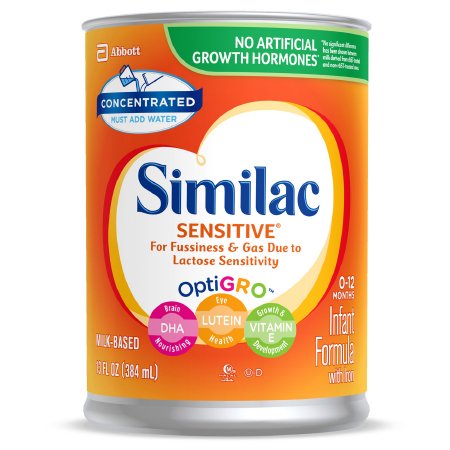 Abbott Nutrition Infant Formula Similac Sensitive® 13 oz. Can Liquid Iron Lactose Sensitivity - Each - 57535-EA