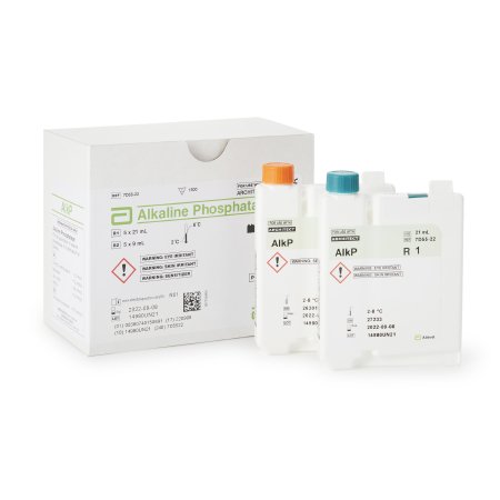 Abbott Reagent Architect™ General Chemistry Alkaline Phosphatase (ALP) For use with Architect cSystems 1,500 Tests R1: 5 X 21 mL, R2: 5 X 9 mL - Box of 1 - 07D5522-BX