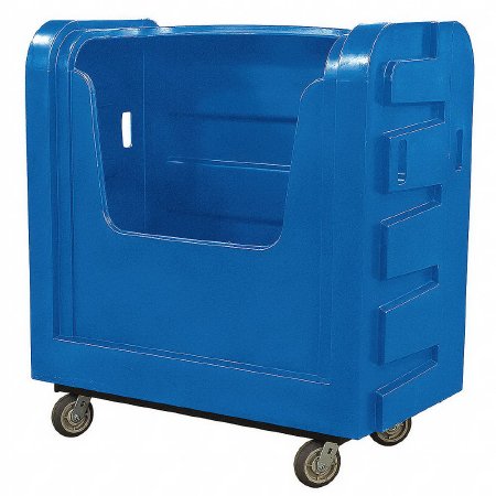 Grainger Bulk Linen Cart 2 Shelves 800 lbs. Weight Capacity LDPE 6 Inch Swivel Casters - Each - 19D631-EA