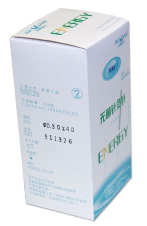 ProMed Specialties Acupuncture Needle ProMed® 8 Japanese Gauge 40 mm Length - Box of 100 - PMA-.30X40MM-BX