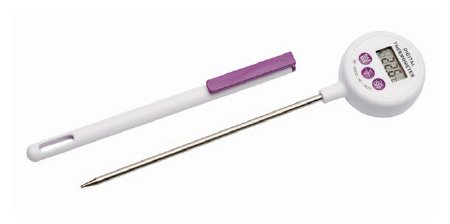 Fisher Scientific Digital Water-Resistant Thermometer SP Scienceware™ Fahrenheit / Celsius -58° to 392°F (-50° to 200°C) Stainless Steel Probe Battery Operated - Each - 13201774-EA
