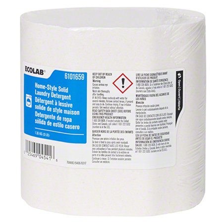 EcoLab Laundry Detergent Ecolab® Home-Style 3 lbs. Dispenser Refill Pack Solid Scented - Case of 4 - 6101659-CS
