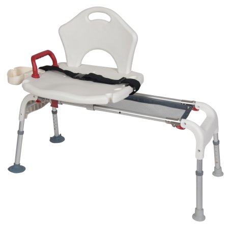 Drive Medical drive™ Bath Transfer Bench Fixed Handle 21 to 25 Inch Seat Height 300 lbs. Weight Capacity - Each - RTL12075-EA