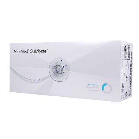 Medtronic Insulin Infusion Set Silhouette®Paradigm® 13 mm 23 Inch Tubing Without Port - Box of 10 - MMT-381A-BX