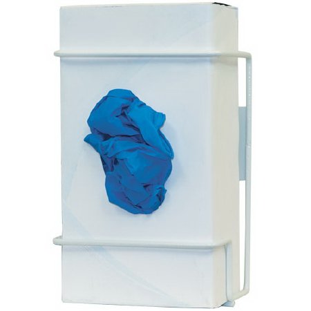 Bowman Manufacturing Glove Box Holder Horizontal or Vertical Mounted 1-Box Capacity White 3.75 X 5.67 X 8.16 Inch Coated Wire - Pack of 2 - GL011-0613-PK