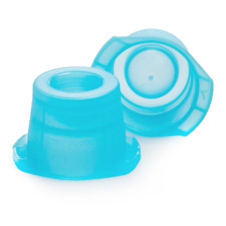 McKesson McKesson Tube Closure Polyethylene Snap Cap Blue 12 mm / 13 mm / 16 mm (Universal) Fits Most 12mm, 13mm and 16mm Evacuated Glass Blood Collection Tubes and Plastic Test Tubes NonSterile - Bag of 1000 - 177-118115B-BG