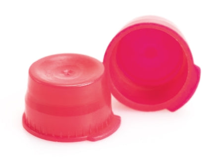 McKesson McKesson Tube Closure Polyethylene Snap Cap Red 13 mm For Use with 13 mm Blood Drawing Tubes, Glass Test Tubes, Plastic Culture Tubes NonSterile - Bag of 1000 - 177-113146R-BG
