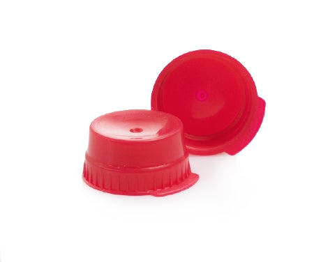 McKesson McKesson Tube Closure Polyethylene Snap Cap Red 16 mm For Use with 16 mm Blood Drawing Tubes, Glass Test Tubes, Plastic Culture Tubes NonSterile - Bag of 1000 - 177-113148R-BG