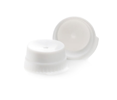 McKesson McKesson Tube Closure Polyethylene Snap Cap White 16 mm For Use with 16 mm Blood Drawing Tubes, Glass Test Tubes, Plastic Culture Tubes NonSterile - Bag of 1000 - 177-113148W-BG