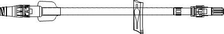 ICU Medical IV Extension Set Needle-Free Port Micro Bore 7 Inch Tubing Sterile - Case of 50 - MC33122-CS
