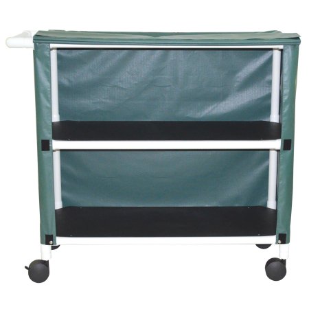 MJM International Linen Cart 2 Shelves 4 Inch Casters - Each - 345-2C-4-EA