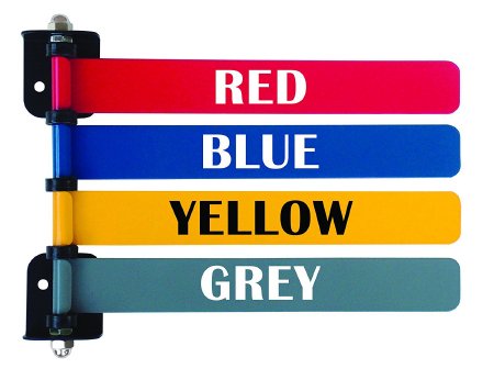 Omnimed Exam Room Signal Flag Wall Mount 4 Flag 4 and 6 Inch - Each - 291714-EA
