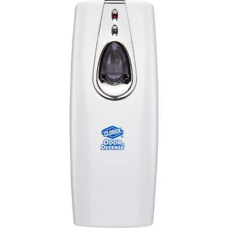 The Clorox Company Air Freshener Dispenser CloroxPro™ Clorox® Odor Defense® White Plastic Automatic Spray 6 oz. Wall Mount - Case of 10 - 31793-CS
