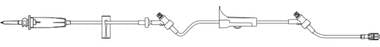 B. Braun Primary IV Administration Set Caresite® Gravity 2 Ports 60 Drops / mL Drip Rate Without Filter 103 Inch Tubing Solution - Case of 50 - 354204-CS