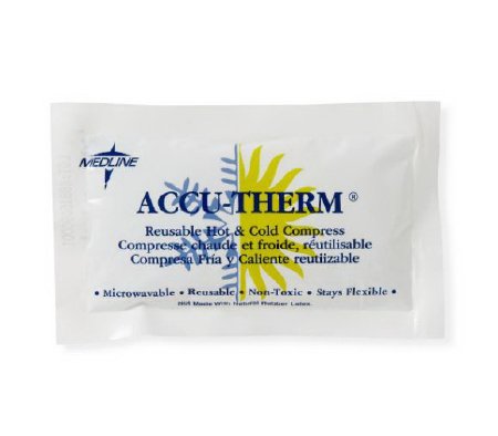 Medline Hot / Cold Pack Accu-Therm® General Purpose 3 X 5 Inch Poly-Nylon / Gel Reusable - Case of 48 - MDS138022-CS