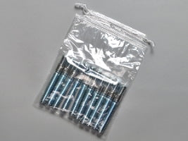 Elkay Plastics Reclosable Bag Pull-Tite™ 12 X 18 Inch Plastic Clear Drawstring Closure - Pack of 100 - DS21218-PK