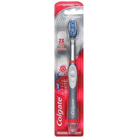 Colgate Toothbrush Colgate® 360 Optic White® Gray Adult Soft - Case of 12 - CN05776A-CS