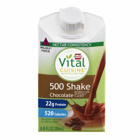 Hormel Food Sales Oral Supplement Hormel Vital Cuisine® 500 Shakes Chocolate Flavor Liquid 8.45 oz. Carton - Case of 27 - 72502-CS