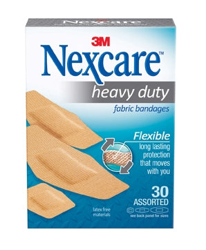 3M Adhesive Strip Nexcare™ Heavy Duty 15/16 X 1-1/8 Inch / 7/8 X 2-1/4 Inch / 1-1/8 X 3 Inch Fabric Rectangle Tan Sterile - Case of 720 - 665-30PB-CS