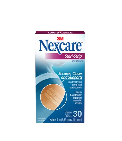 3M Skin Closure Strip Nexcare™ Steri-Strip™ 1/4 X 4 Inch Ventilated Strip White - Case of 12 - H1546-CS