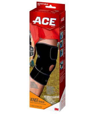 3M Knee Brace ACE™ One Size Fits Most Adjustable Strap Closure Left or Right Knee - Box of 12 - 200290-BX