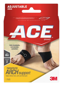 3M 3M™ Ace™ Therapeutic Arch Support One Size Fits Most Black - Box of 12 - 209640-BX