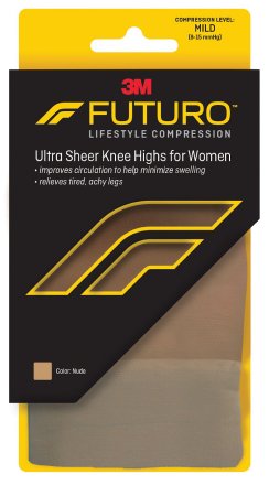 3M Compression Stocking 3M™ Futuro™ Knee High Large Nude Closed Toe - Pair - 71015NEN-PR