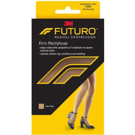3M Compression Pantyhose 3M™ Futuro™ Waist High Large Nude Closed Toe - Pair - 71030EN-PR