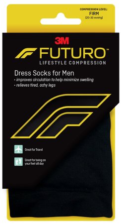 3M Compression Socks 3M™ Futuro™ Knee High Medium Black Closed Toe - Pair - 71035BLEN-PR