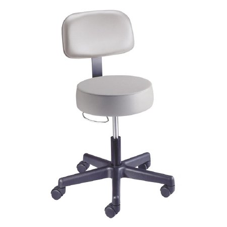 The Brewer Company Exam Stool Value Plus Series Pneumatic Height Adjustment 2 Inch Dual Wheel Nylon Casters Arctic - Each - 22500-UL5684-EA