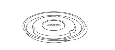 Culinary Depot Inc Bowl Lid Dinex® Translucent Single Use Plastic Fits 4300 9 oz bowl - Case of 1000 - DX43008714-CS