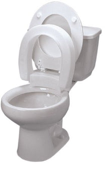 Fabrication Enterprises Raised Toilet Seat 3-3/4 Inch Height White 350 lbs. Weight Capacity - Each - 43-2570-EA