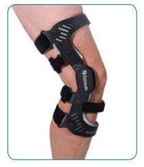 Ossur Knee Brace Rebound® DUAL Medium D-Ring / Hook and Loop Strap Closure 18-1/2 to 20-1/2 Inch Thigh Circumference Right Knee - Each - B-242510003-EA